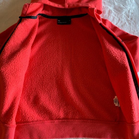 Under Armour hooded zip front hoodie jacket . Sz 4 - Picture 2 of 6